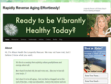 Tablet Screenshot of longevityrescuer.com